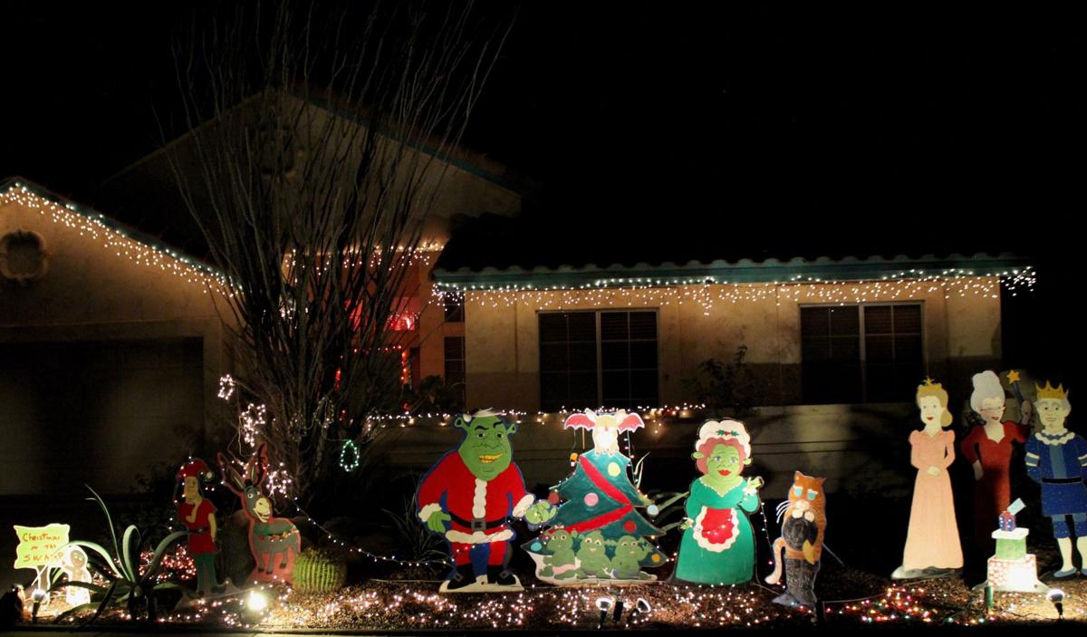 This northwest Tucson neighborhood combines Disney and Christmas lights