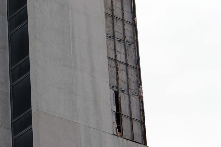 Exterior photos of the vacant Trump Plaza casino