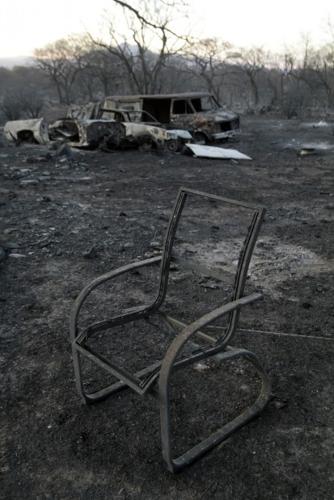 'A hallway of flames' and a vortex of fire   