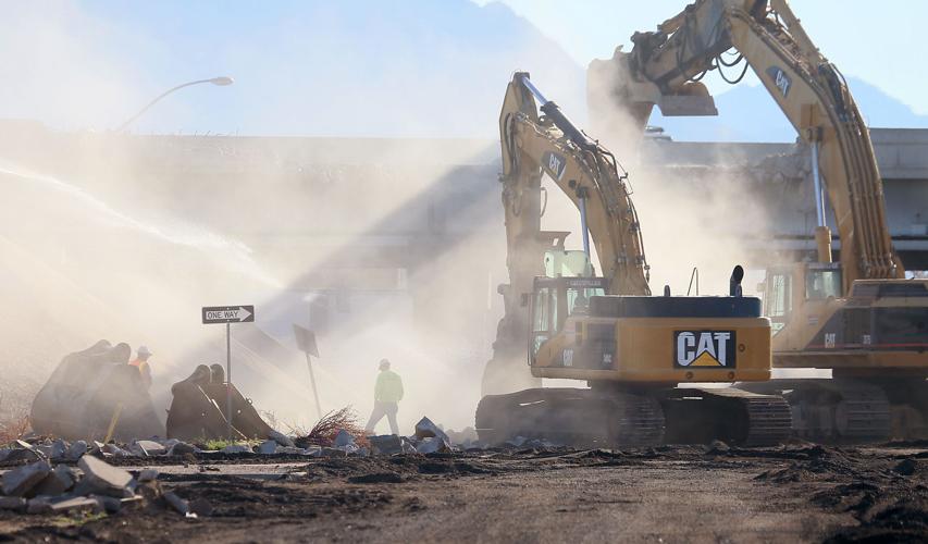 Demolition of I-10 bridge