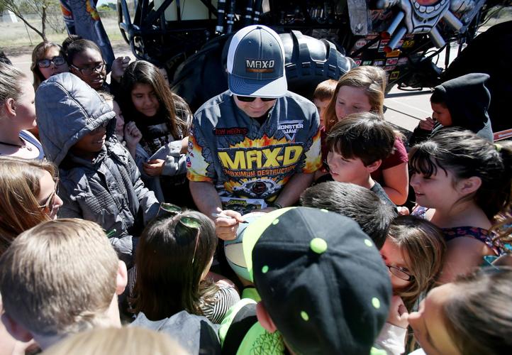 Monster truck visits Roadrunner Elementary