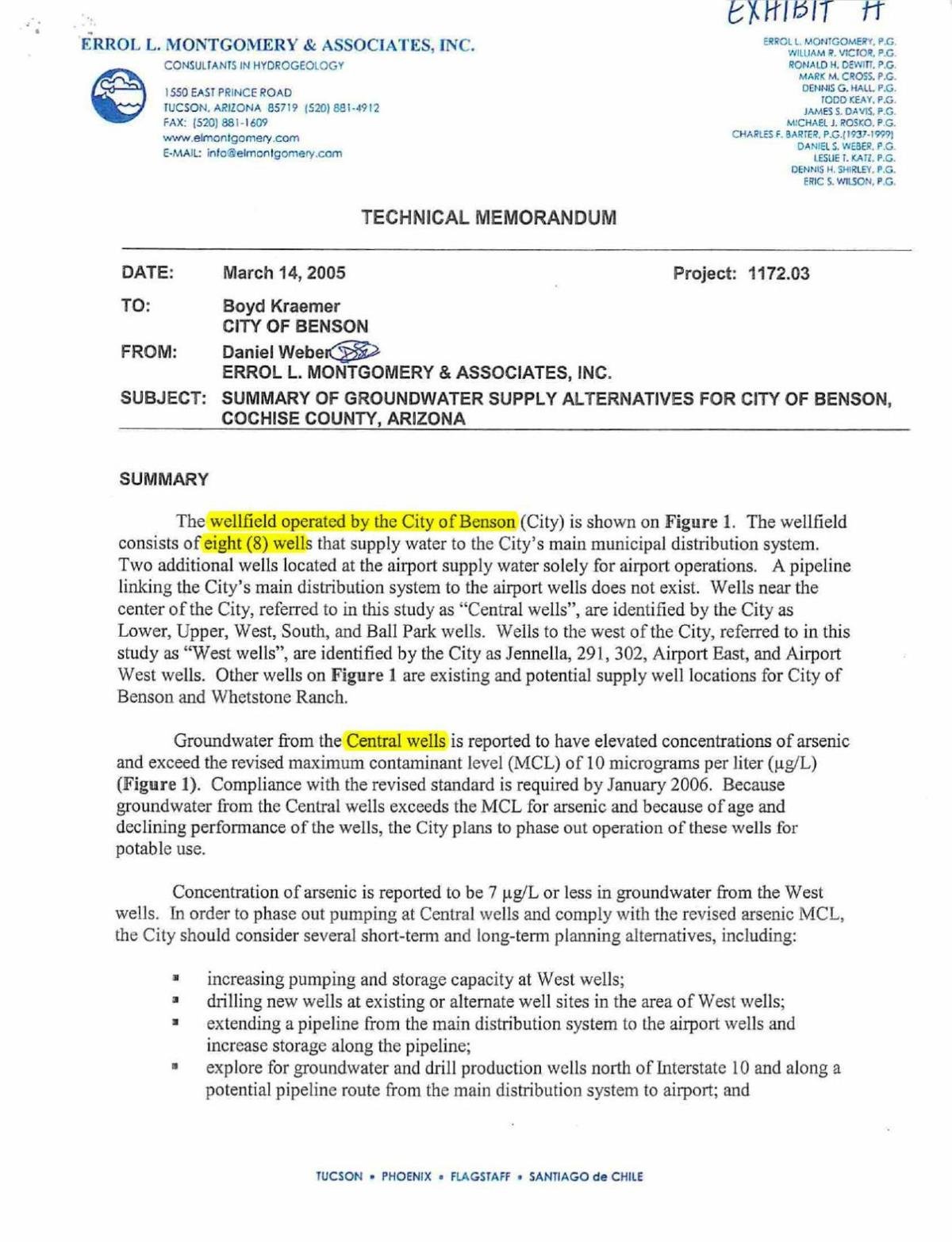 2005 study for Whetstone Ranch