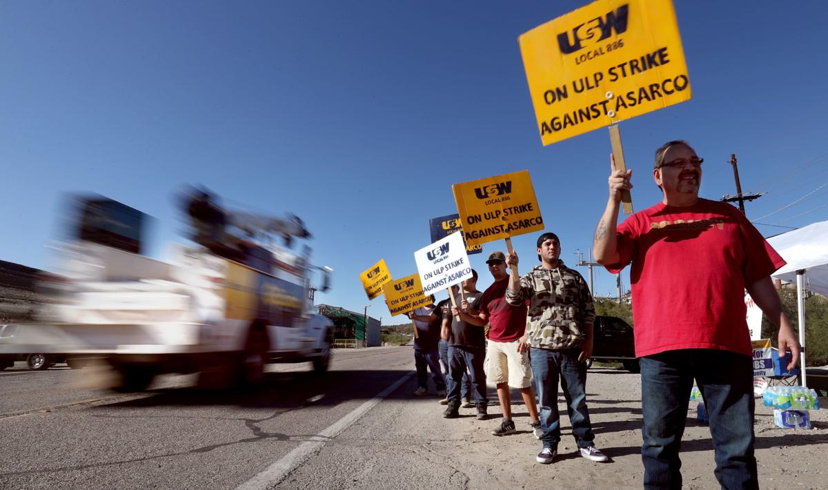 ASARCO Hayden Complex, picket line