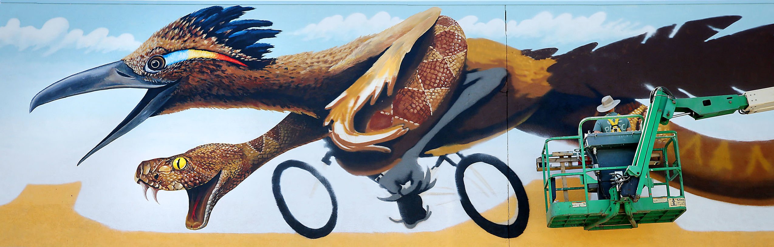 Bike Mural on Stone Avenue