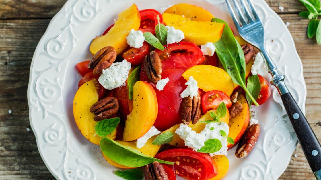 Peach salad makes for a satisfying summer supper | Food & Cooking