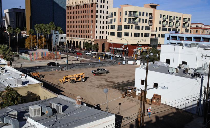 Broadway and Stone parking lot