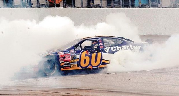 Biffle pulls away after last pit stop  