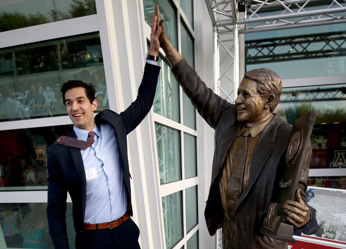 Artist who designed Lute Olson statue created works honoring Magic, Jordan,  Shaq