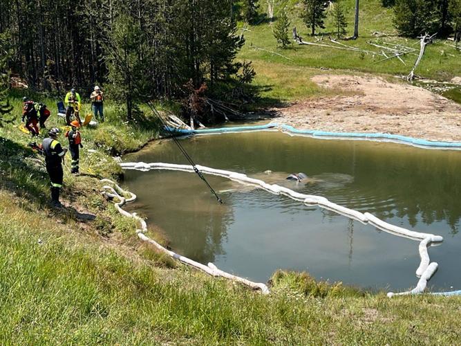 Car sits submerged in 9 feet of water at Yellowstone National Park