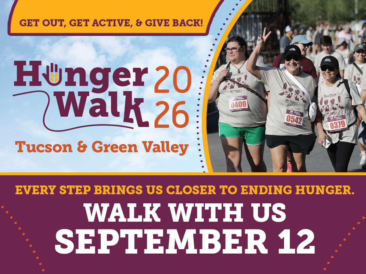 HungerWalk2026: Ready to lace up for a hunger-free Southern Arizona?