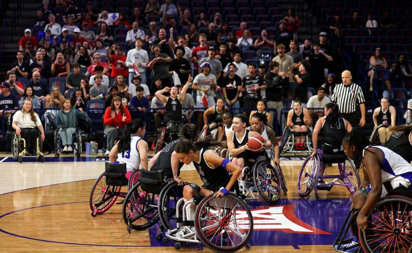 UTA defeats Arizona womens wheelchair basketball