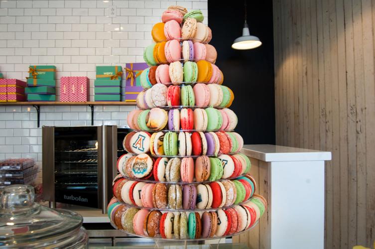 Woops Bakery macaron tower