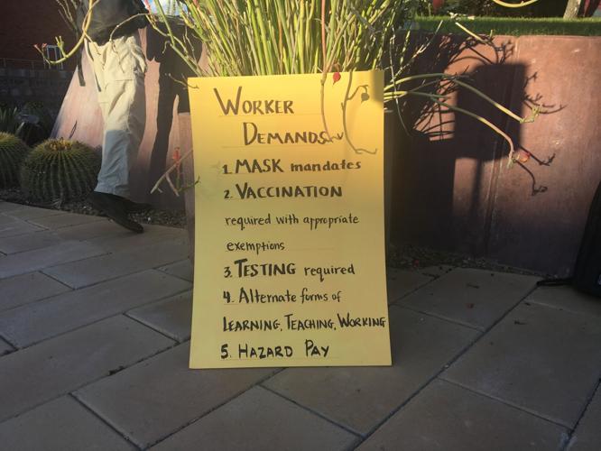 University of Arizona workers protest