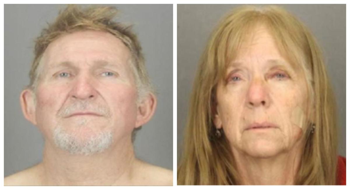 Mug shots of Blane and Susan Barksdale