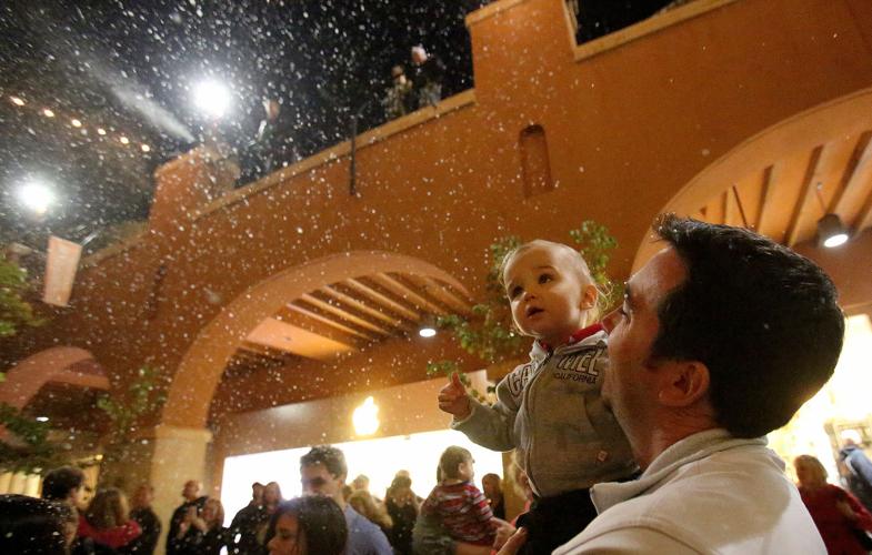 Enchanted snowfall at La Encantada