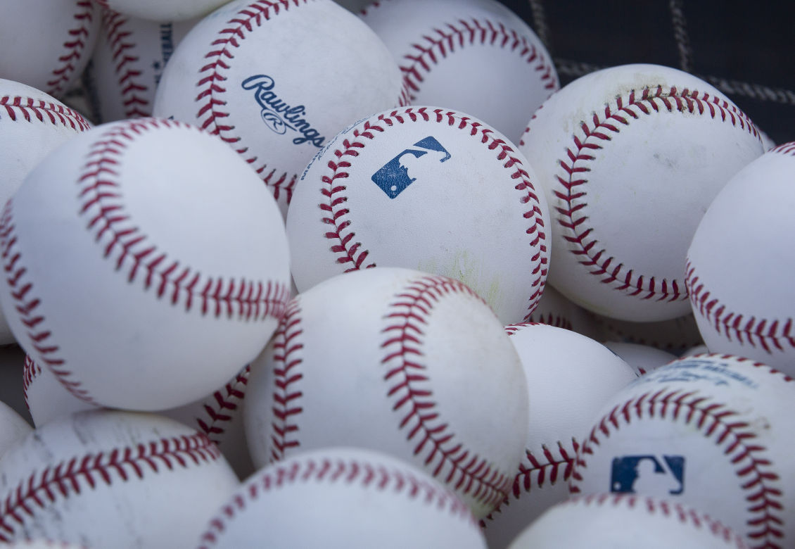 Baseballs stock image