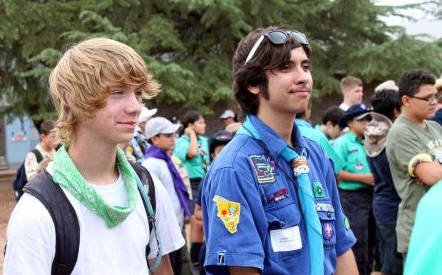 Boy Scouts from U.S. and Mexico