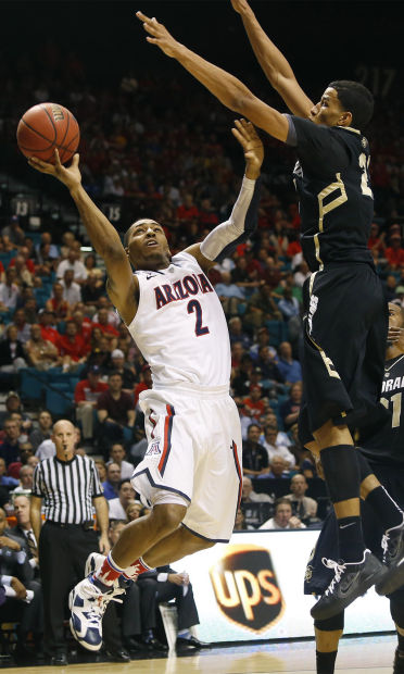 Pac-12 men's basketball tournament: No. 18 Arizona 79, Colorado 69: Buffs out; Bruins next