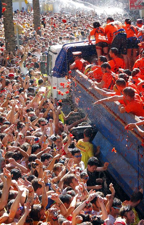 Tomato Fight Fiesta in Spain