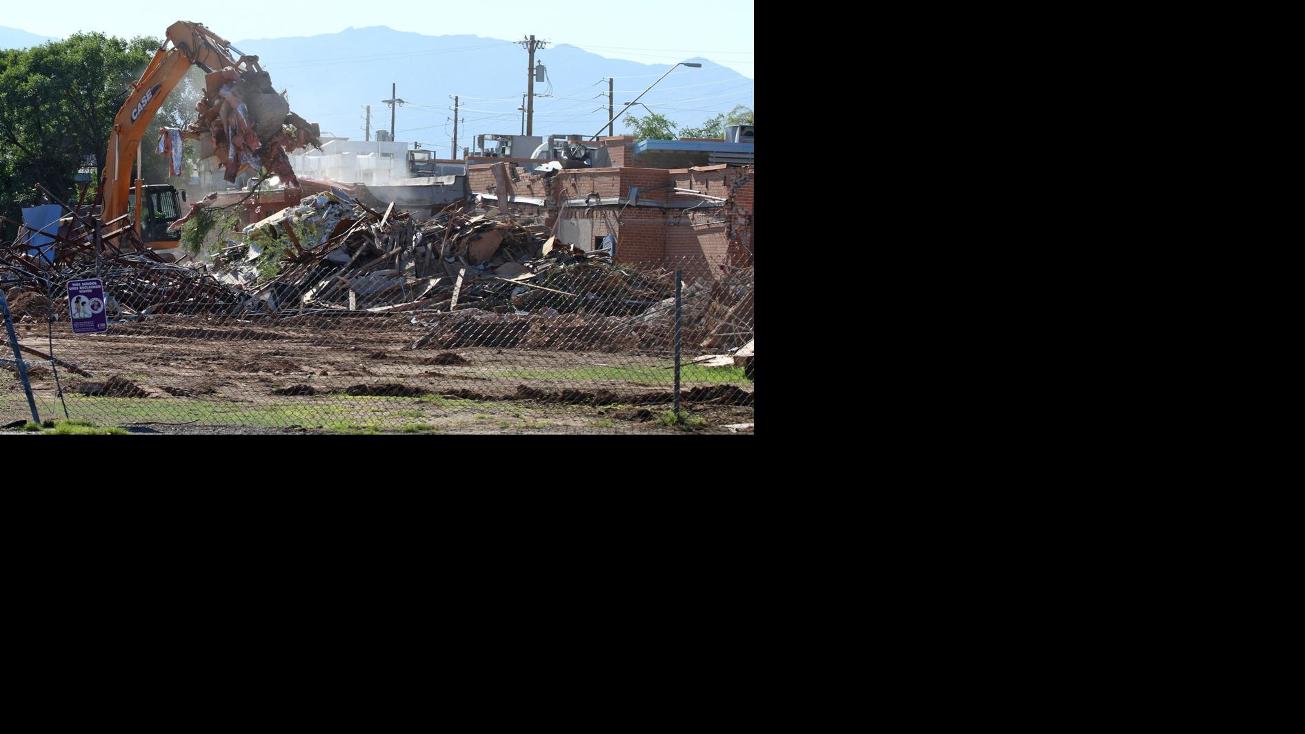 Demolition of the former Fort Lowell Elementary School is underway