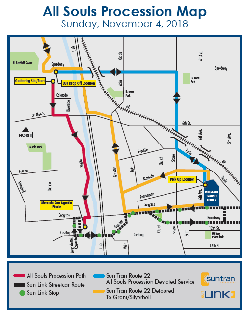 Parking, bus service for Tucson's All Souls Procession this weekend