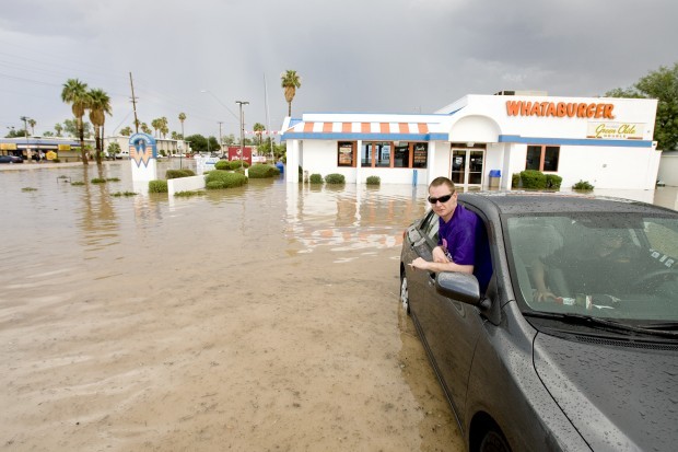 Monsoon storm floods southside