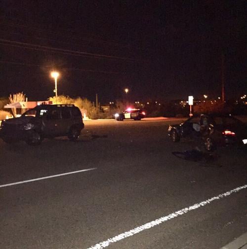 Serious crash scene