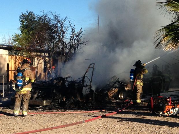 3 Tucson mobile homes, 1 RV catch fire on north side
