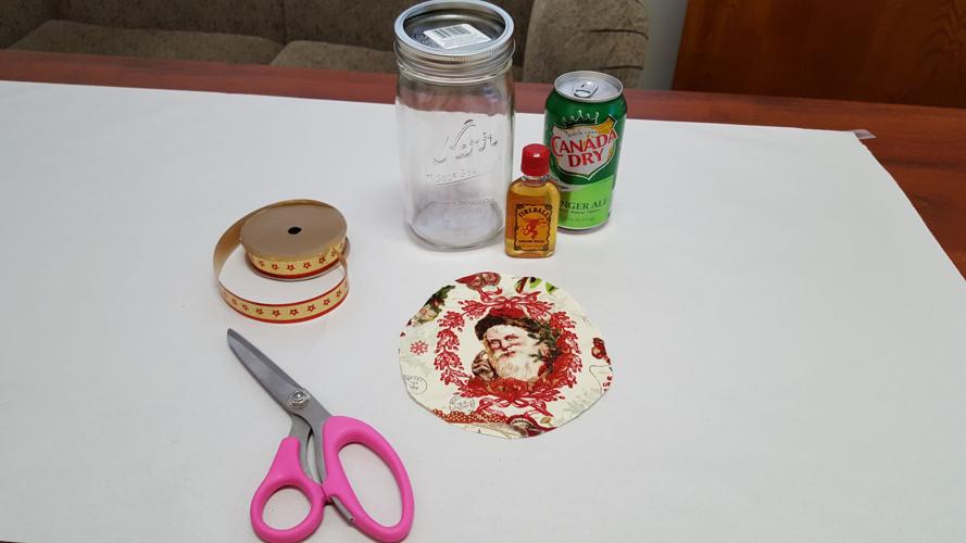DIY drink in a jar Ginger ale and fire ball 1