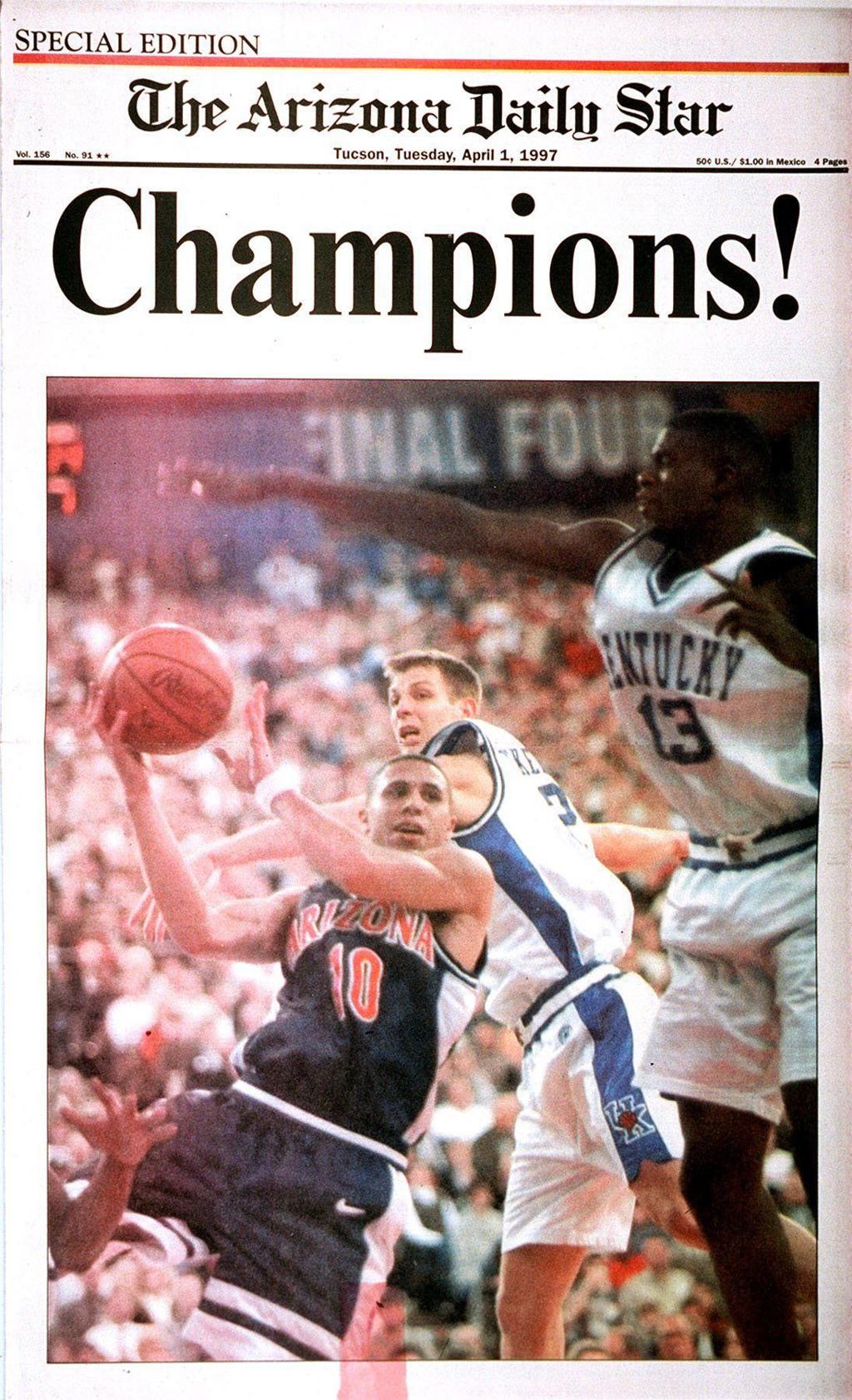 Photos Arizona Wildcats Win 1997 Ncaa Championship Retro Tucson