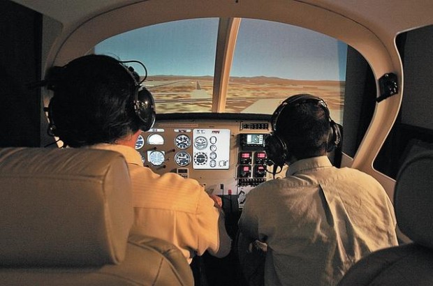 Flight-simulator lessons are grounded in safety  
