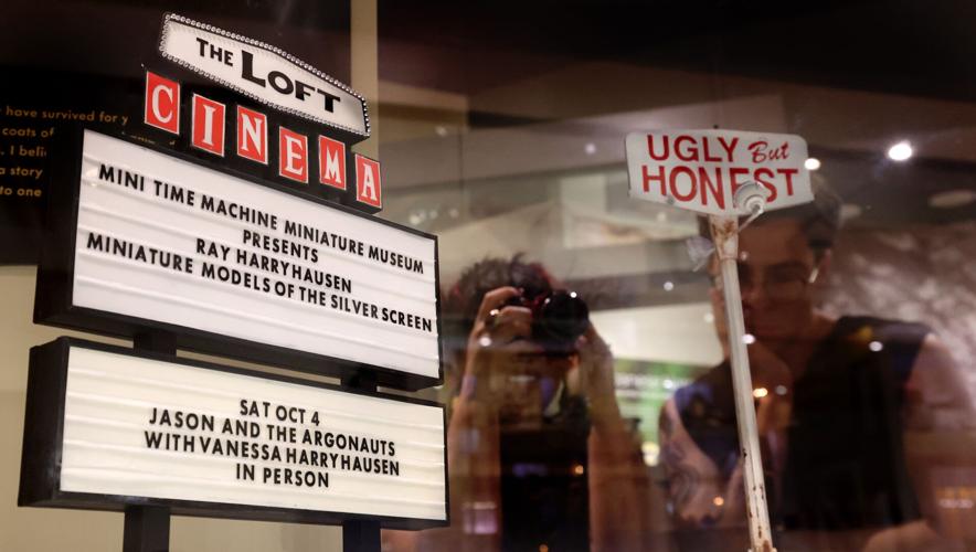 Local signs at new miniature museum exhibit