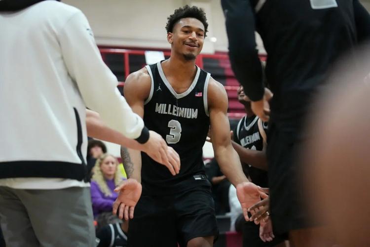 Millennium Tigers guard Cameron Holmes