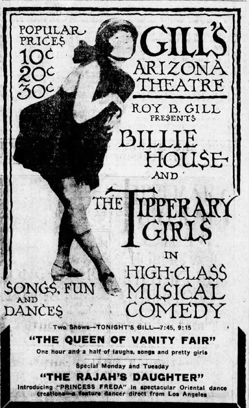 Advertisement in Star August 20, 1916