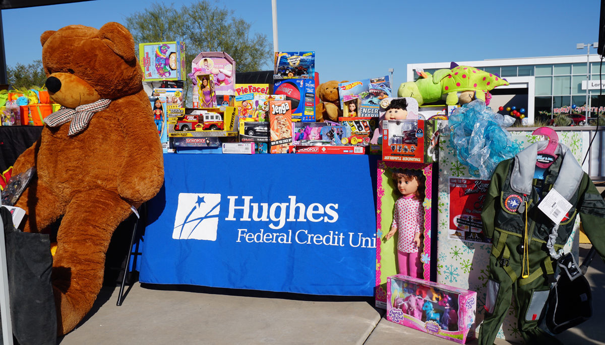 Hughes Federal Credit Union toy drive
