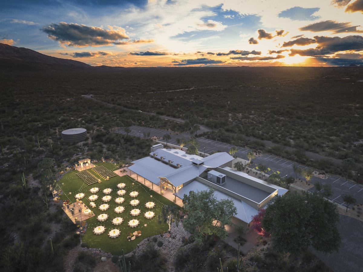 Event barn under construction at Tanque Verde Guest Ranch Business