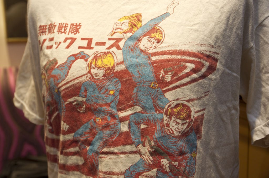 kurt cobain sonic youth t shirt 1994