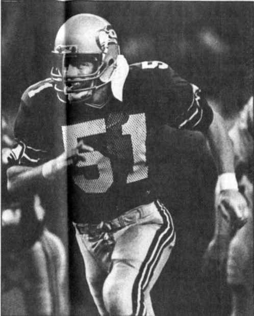9. Sam Merriman, OL/LB, 1979