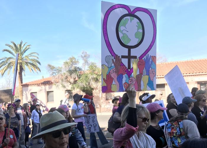 Signs at the 2019 Women's March Tucson
