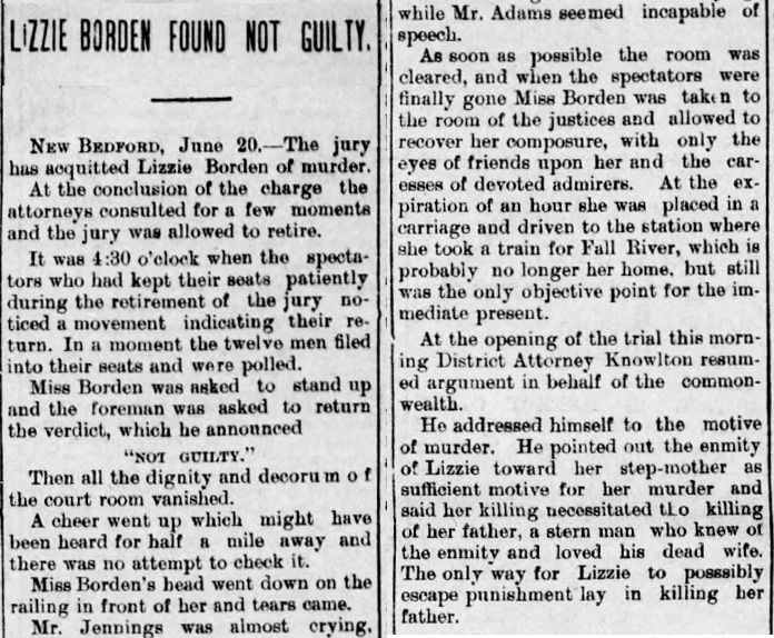 Aug. 5, 1892: Lizzie Borden took an axe, or did she? | | tucson.com