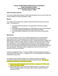 Old Audit Committee Charter