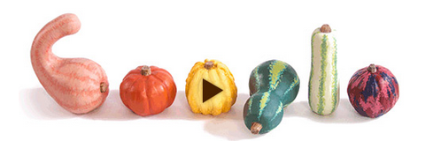 Google's first day of fall home page