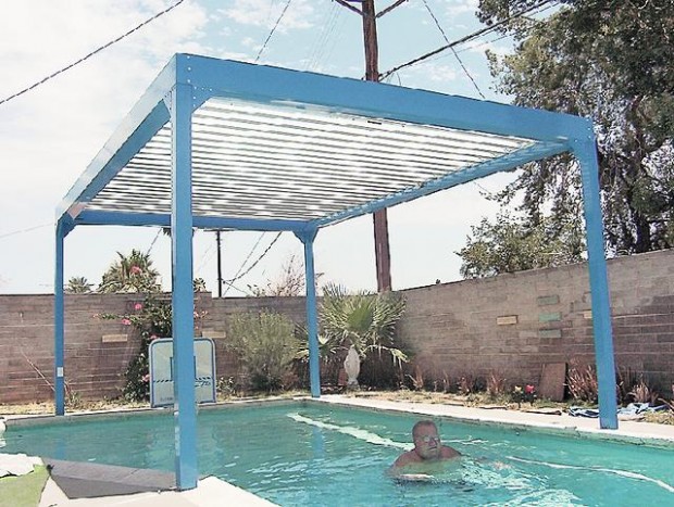 Swimming in the shade  