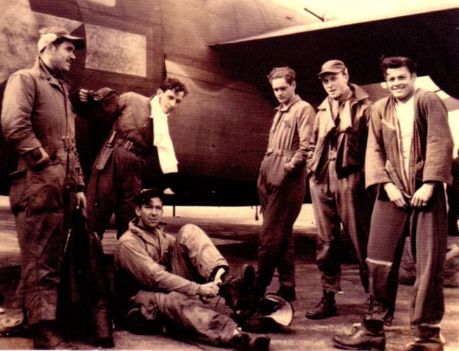 Sackal with bomber crew