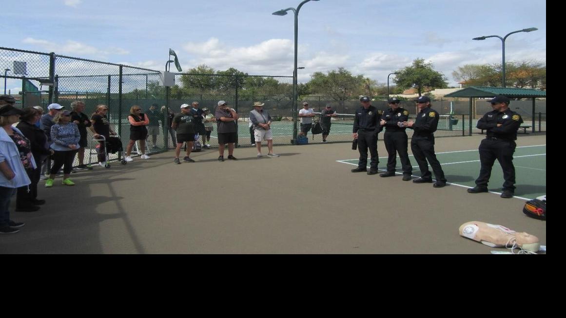 SaddleBrooke Tennis Club Hosts an quot On Court quot First Aid/CPR Demonstration