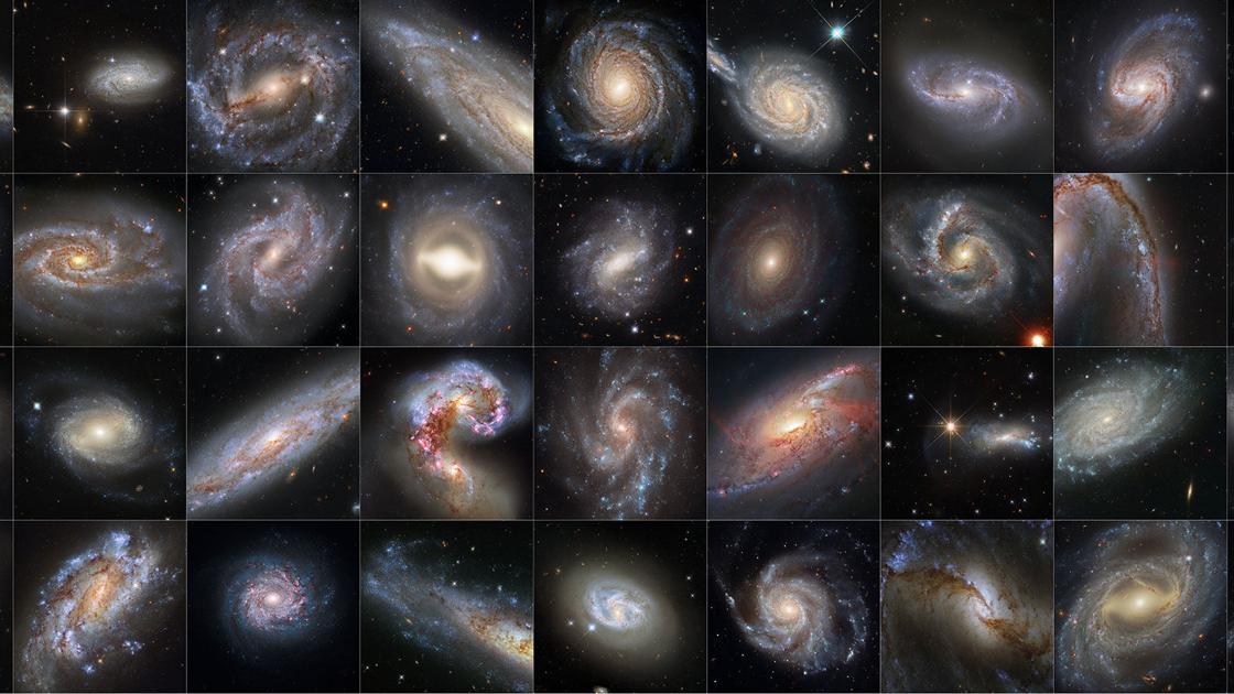 Hubble Space Telescope spies the heart of a grand design spiral galaxy
