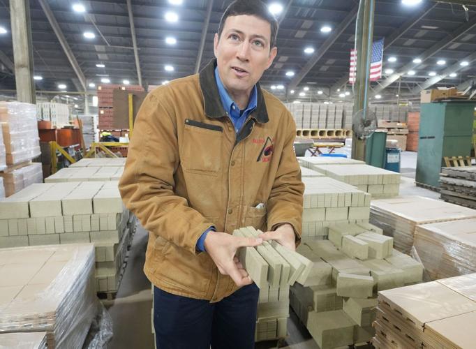 Bob Belden CEO and V.P. of Operations at Belden Brick in Sugarcreek Ohio talks about thin bricks they make and sell about eight