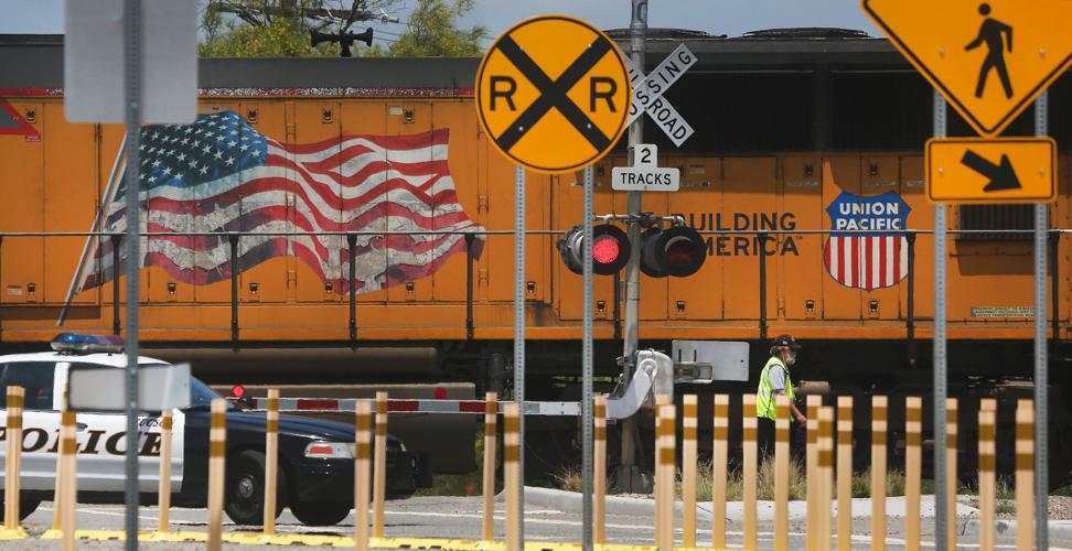 Pedestrian killed by train