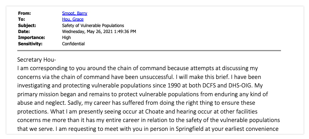 Choate sidebar Smoot email