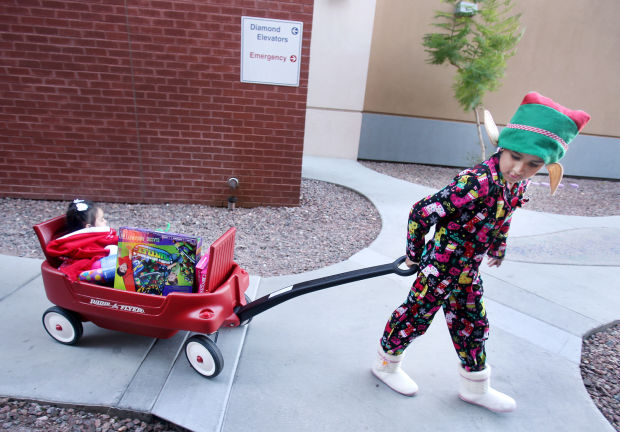 Zay delivers gifts